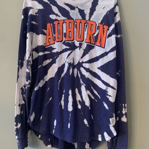Women’s Medium Long Sleeved Pressbox Tie Dye Auburn Tigers Shirt